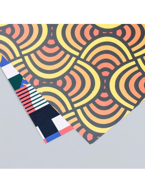 Бумага для скрапбукинга двусторонняя Color geometry, плотность 180 г, 30.5×32 см