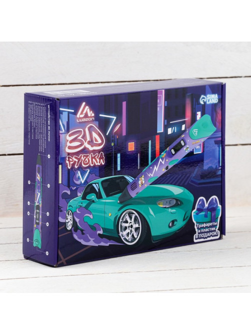 3D ручка Luazon Comics, дисплей, работа с пластиком ABS и PLA, пластик в комплекте