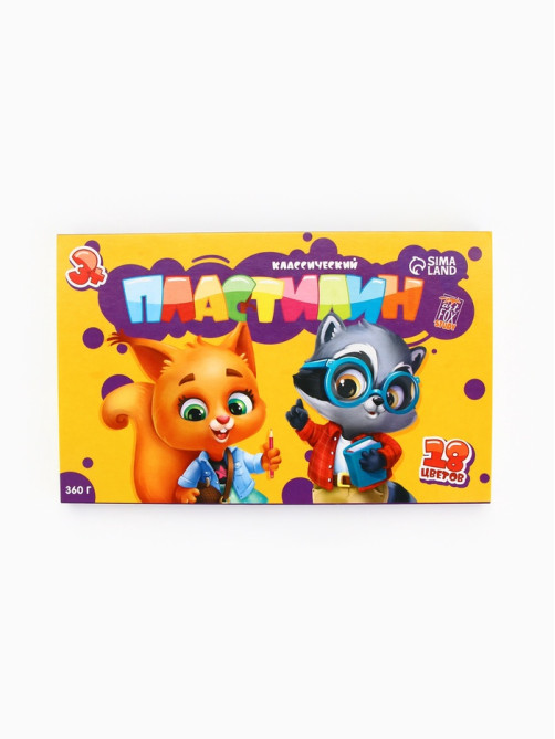 Пластилин 18 цветов, 360 г