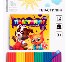 Пластилин 12 цветов, 240 г