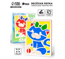 Картина пластилином «Котенок», 21×15 см, набор для творчества