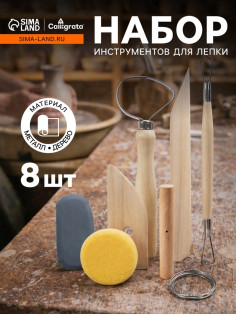 Набор инструментов для лепки, 8 предметов