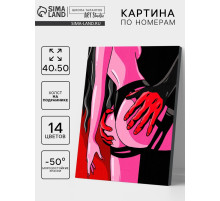 Картина по номерам на холсте с подрамником «Вечерняя страсть» 40×50 см