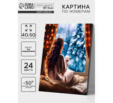 Картина по номерам на холсте с подрамником «Зимние каникулы» 40×50 см