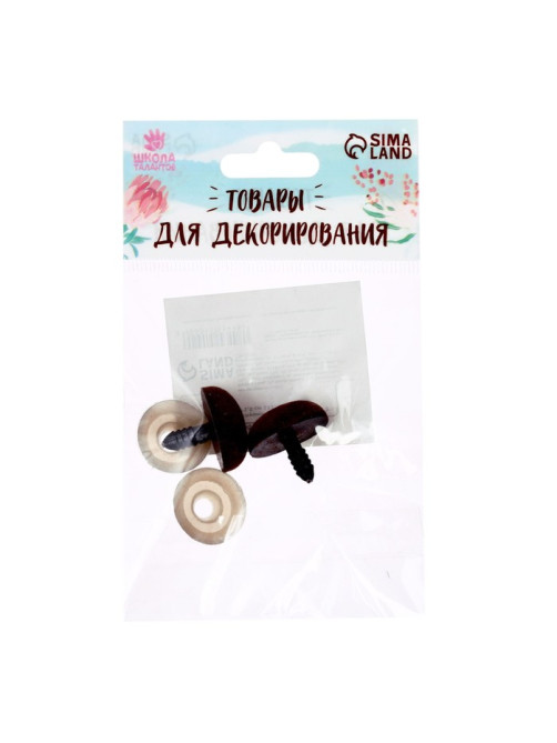 Носик винтовой с заглушкой, ворсистый, набор 2 шт., размер 1 шт.: 2.2×1.5 см