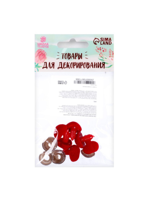 Носик винтовой с заглушкой, ворсистый, набор 6 шт., размер 1 шт.: 1.6×1.5 см