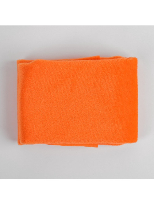 Ткань для рукоделия, плюш, оранжевая, лоскут 53×50 см