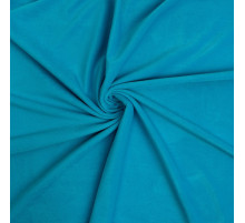 Ткань для рукоделия, плюш на трикотажной основе, голубой, лоскут 100×150 см