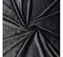 Лоскут для рукоделия «Мех» на трикотажной основе, 100×150 см, цвет чёрный