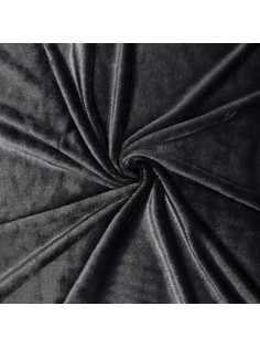 Лоскут для рукоделия «Мех» на трикотажной основе, 100×150 см, цвет чёрный
