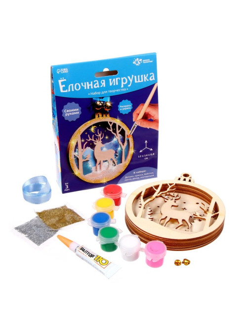Набор для творчества «Ёлочная игрушка из дерева. Олень»