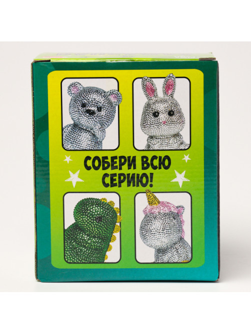 Алмазная мозаика на фигурке для детей «Милый мишка», полное заполнение