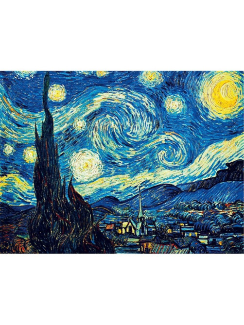 Алмазная мозаика с полным заполнением на холсте «Звёздная ночь», 30×40 см
