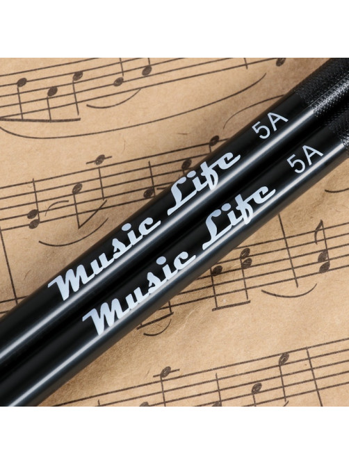 Барабанные палочки Music Life, 5A, нейлон, черные