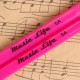 Барабанные палочки Music Life 5 А розовые, светящиеся