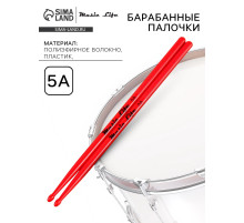 Барабанные палочки Music Life, 5A, нейлон, красные