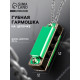 Губная гармошка Music Life 4 отверстия, 8 тонов, 3.5×1.5×1 см, цепь 28 см, зеленая