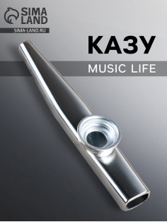 Казу Music Life, серебристый