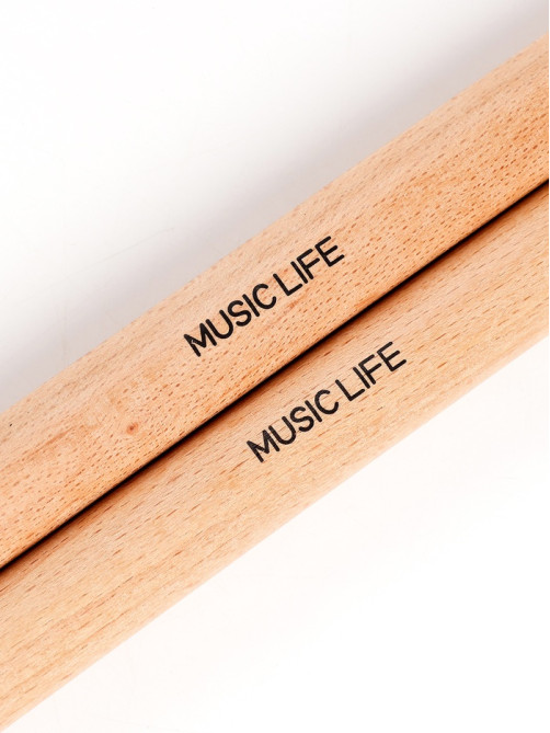 Набор ритмических палочек, 2 шт., Клавесы Music Life, 20×4×2 см