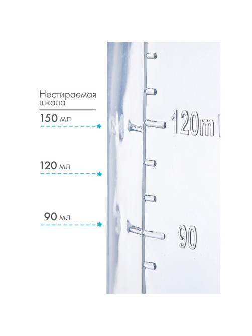 Бутылочка для кормления M&B «Любимый сыночек», классическое горло, прямая, с ручками, 150 мл., от 0 мес., голубой