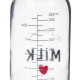 Бутылочка для кормления M&B Milk, классическое горло, от 3 мес., 250 мл., стеклянная