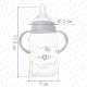 Бутылочка для кормления M&B, широкое горло, средний поток, от 3 мес., с ручками, 270 мл.