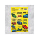 Наклейки детские «Гонки», раскраска на обороте, 11×15.5 см