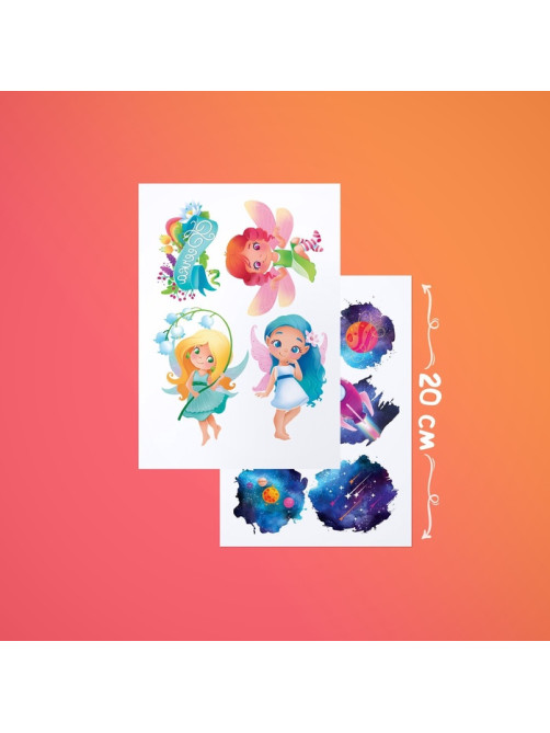 Переводные татуировки детские «Микс», тату — 4 листа