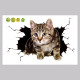 Наклейка интерьерная 3Д TAKE IT EASY «Котик», 30×20 см