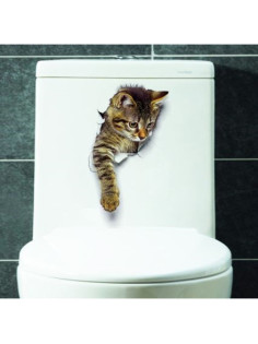 Интерьерная наклейка 3Д TAKE IT EASY «Кошка», на стену, 25×19 см, влагостойкая, ПВХ