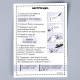 Термобирки для одежды. Набор именных термонаклеек для маркировки детских вещей «Веселый котик»,‎ 30 шт.