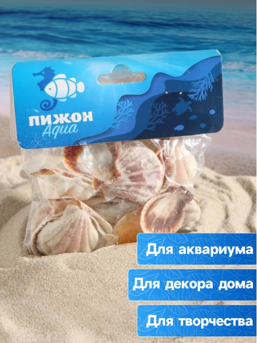 Набор ракушек, 4 - 5 см, 100 г