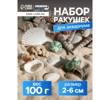Набор ракушек Пижон Аква 100 г, микс №1