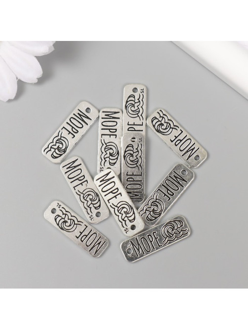 Металлический элемент, декоративная подвеска «Арт Узор. Море», 2.5×0.8 см
