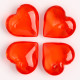 Сердечки пластиковые декоративные, 100 шт., 2×2 см