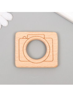 Декор для творчества дерево «Фотоаппарат», 6×5 см