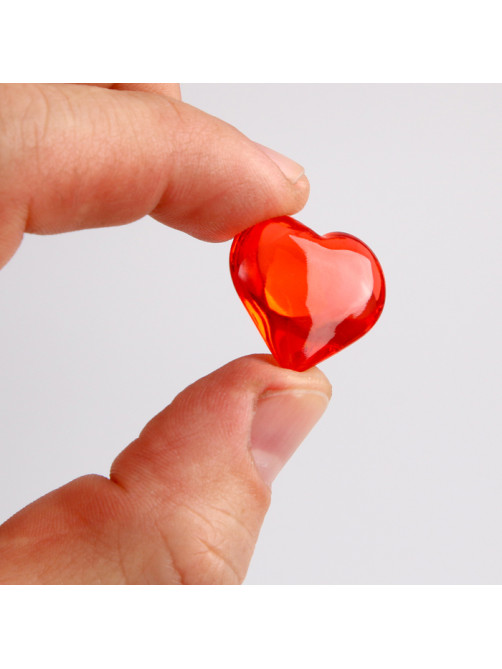 Сердечки пластиковые декоративные, 100 шт., 2×2 см