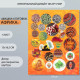 Декор для творчества картон «Фишки и пуговки. Африка», 24 шт., 13×16.5 см