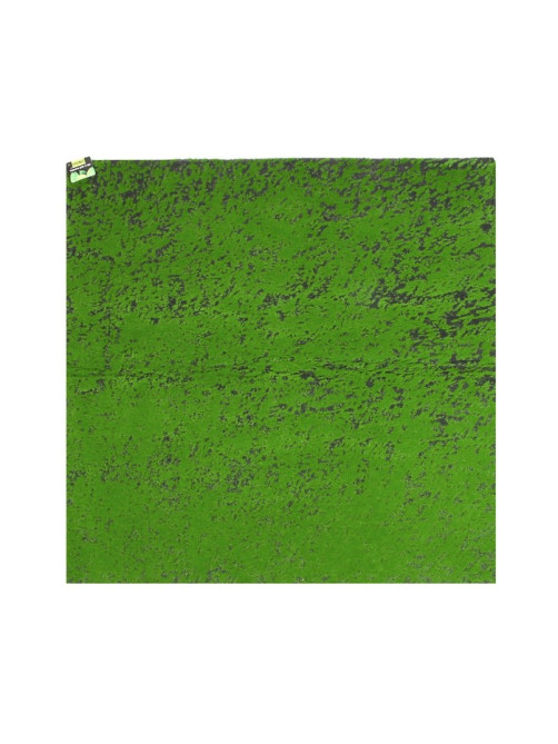 Мох искусственный, декоративный, полотно 1×1 м, зелёный на чёрном, Greengo