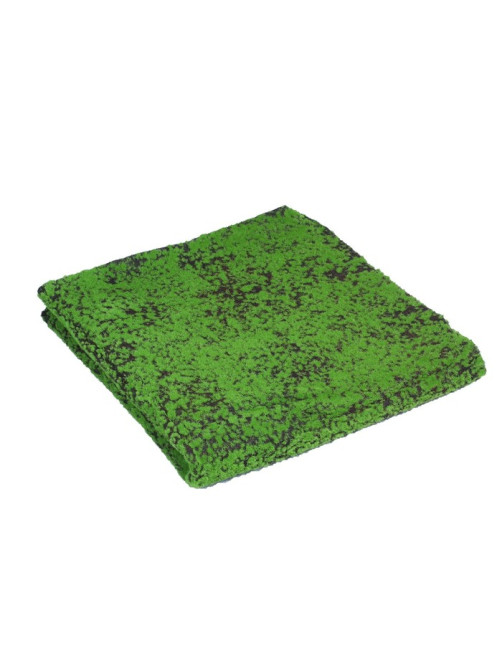 Мох искусственный, декоративный, полотно 1×1 м, зелёный на чёрном, Greengo