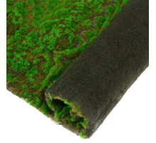 Мох искусственный, декоративный, полотно 1×1 м, рельефный, камни, Greengo