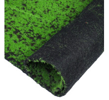 Мох искусственный, декоративный, полотно 1×1 м, зелёный на чёрном, Greengo