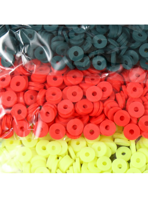 Бусины для творчества PVC «Цветочные поля», 5 цветов × 10 г, 0.6 см