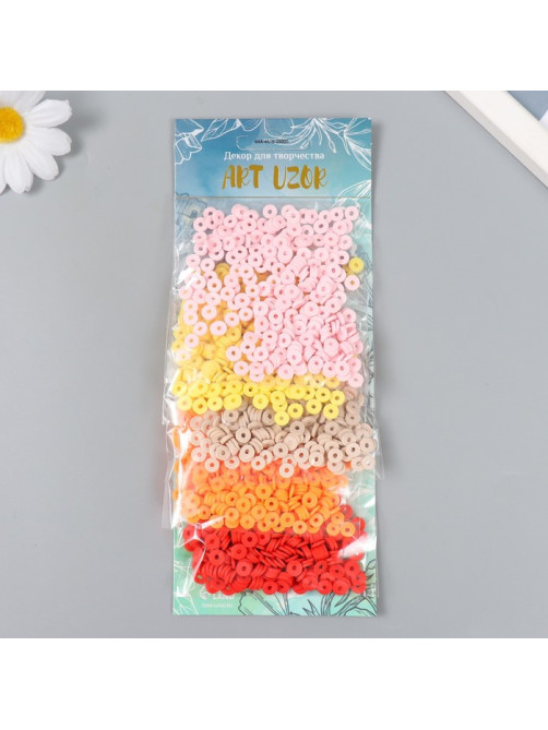 Бусины для творчества PVC «Коралловый риф», 5 цветов × 10 г, 0.6 см