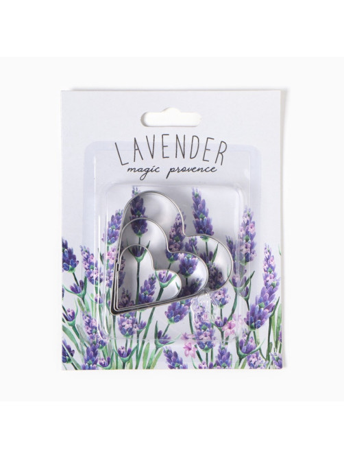 Кухонный набор «Этель» Lavender: полотенце, формочки для печенья