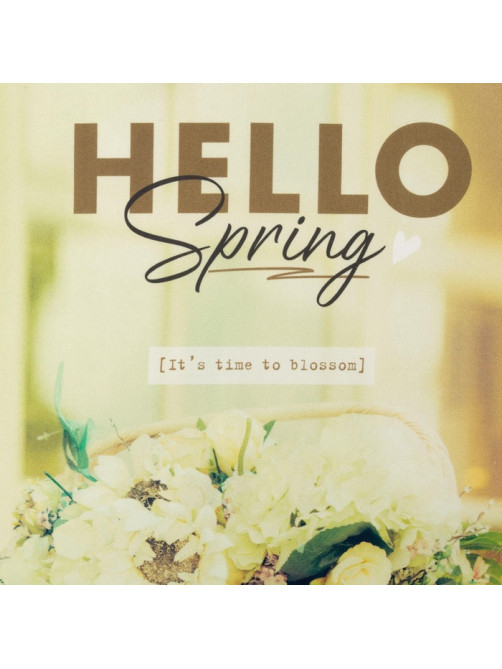 Набор подарочный «Этель» Hello spring: полотенце, лопатка, текстильный мешочек