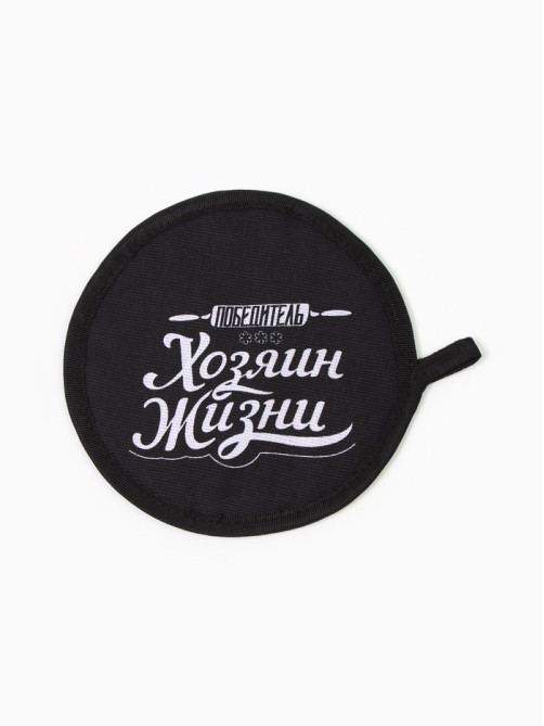 Кухонный набор 3 пр. «Доляна. 100% Мужик»: фартук 70×60 см, прихватка 20×20 см, полотенце 35×60 см