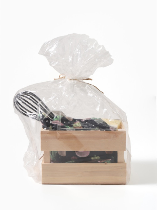Кухонный набор «Этель» Home cooking: полотенце, варежка-прихватка, лопатка, венчик, губка