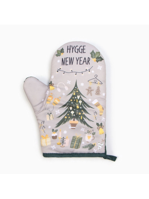 Набор новогодний «Доляна» Hygge: варежка-прихватка, лопатка силиконовая