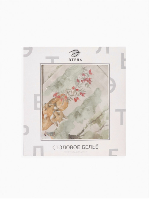 Набор кухонный «Этель» Forest landscape: скатерть 148×183±2 см с ГМВО, салфетка 40×40 см - 8 шт.